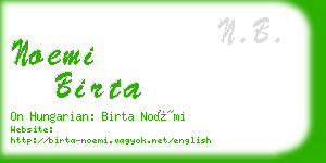 noemi birta business card